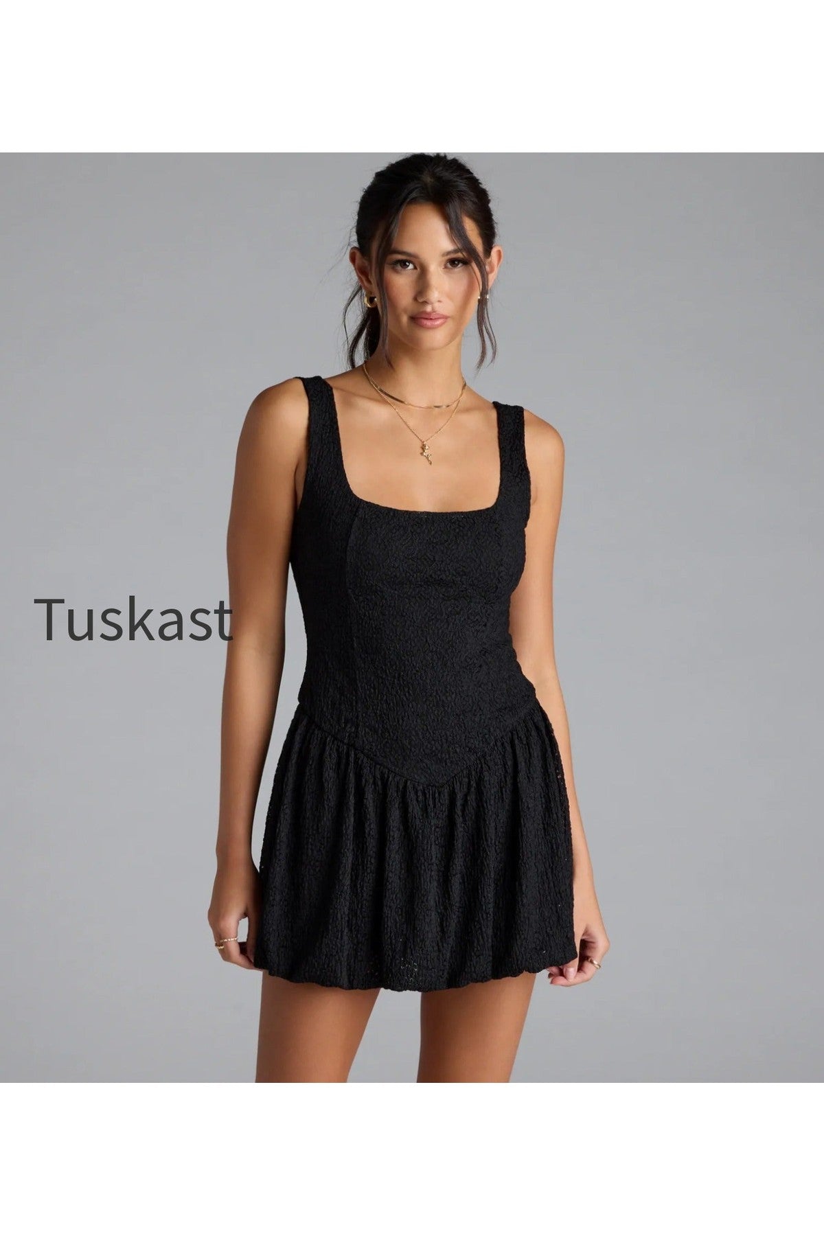 Gorgeous Energy Lace Skort Bubble Romper