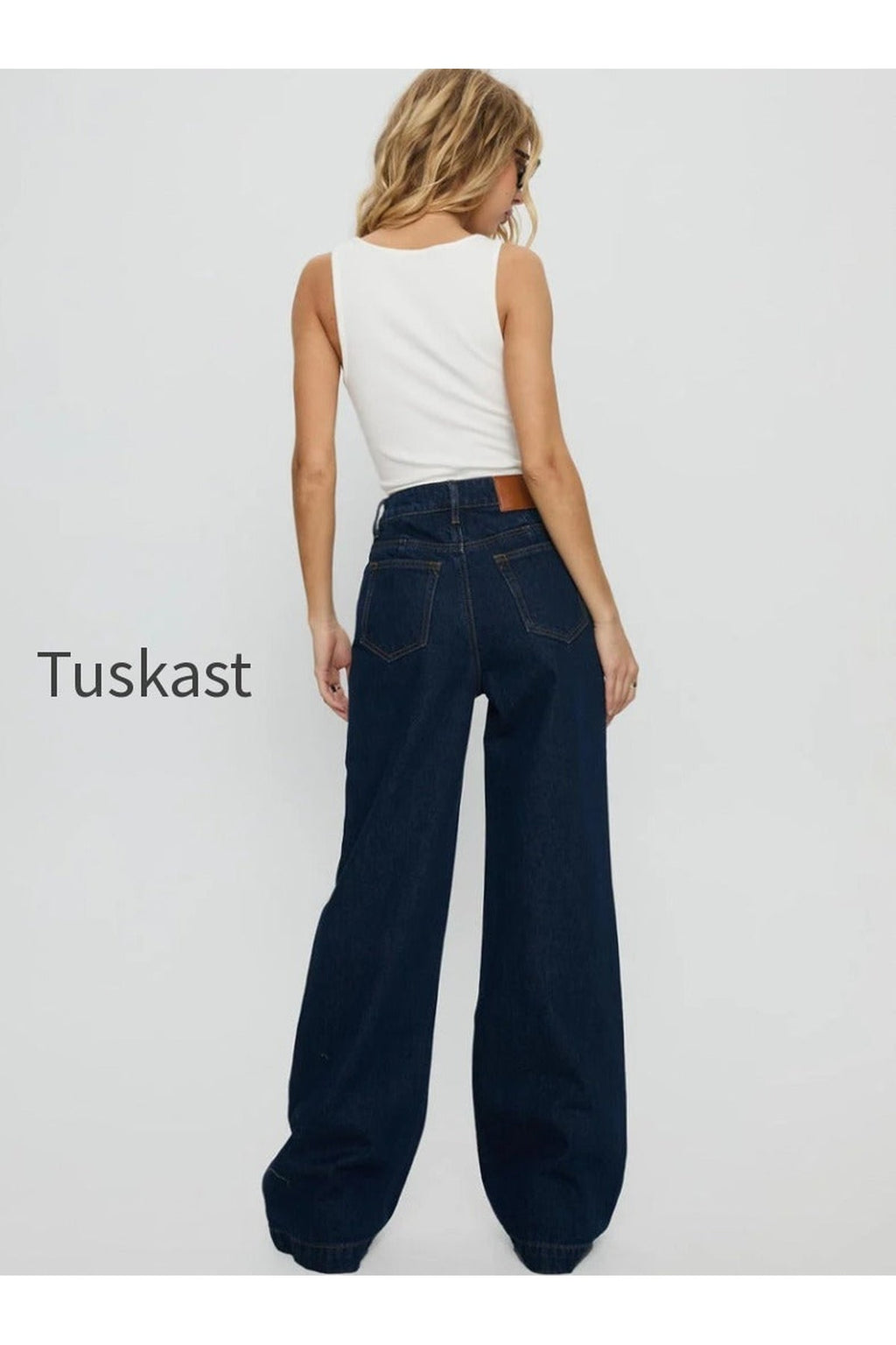 Goldie High Rise Wide Leg Jeans Indigo