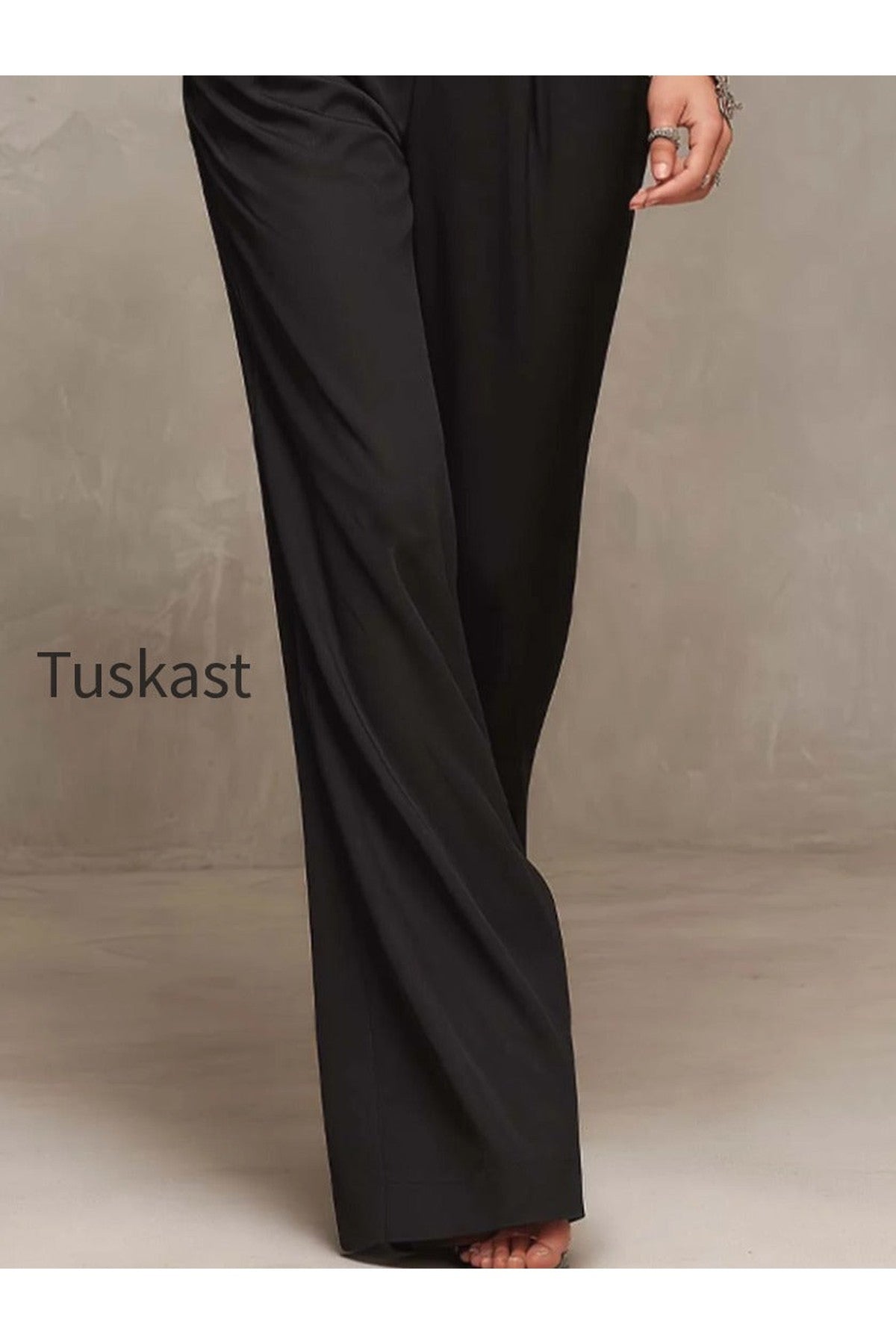 Vintage Elasticity Lace Sleeve Corset Wide-Leg Jumpsuit