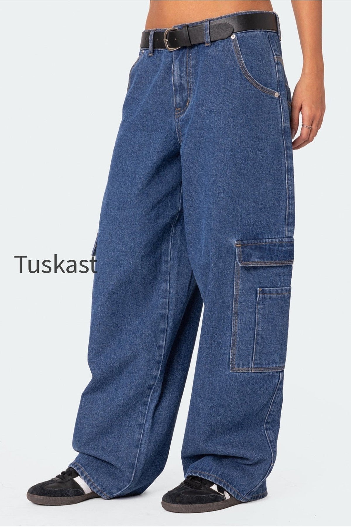 Super Baggy Oversized Belted Jeans