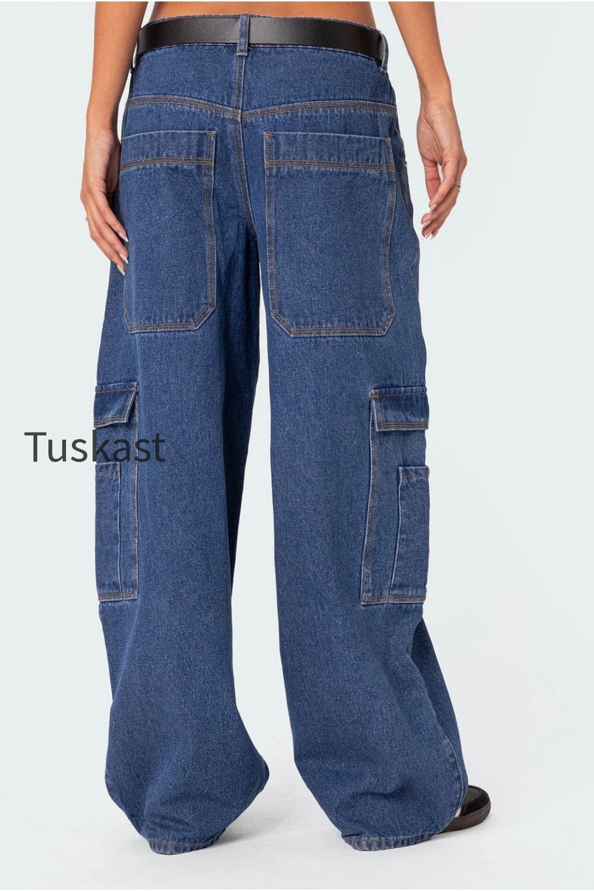Super Baggy Oversized Belted Jeans