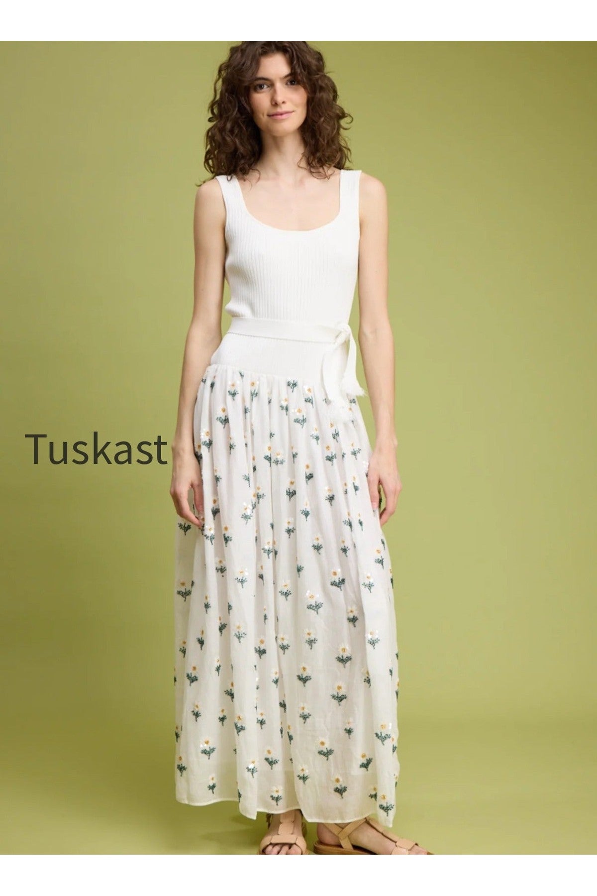 Beaded DAISY Maxi Dress