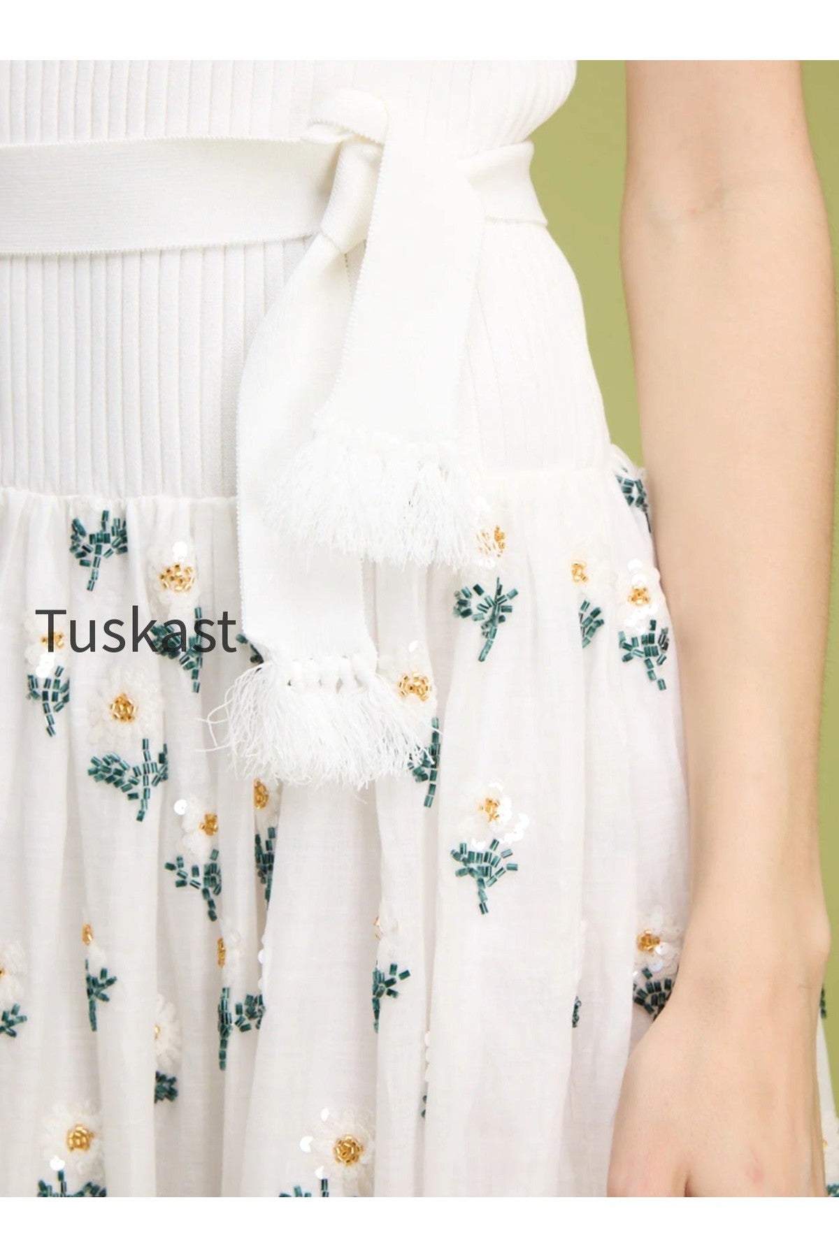 Beaded DAISY Maxi Dress