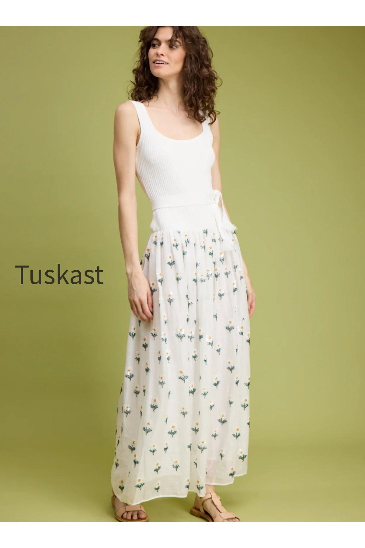Beaded DAISY Maxi Dress