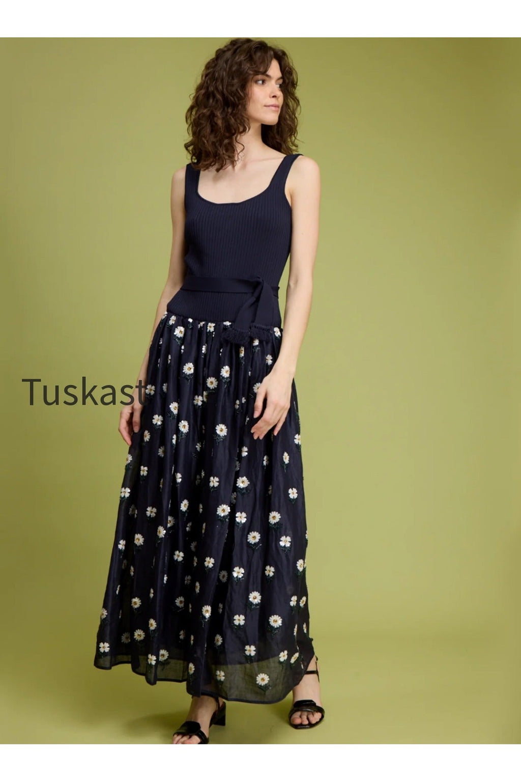 Beaded DAISY Maxi Dress