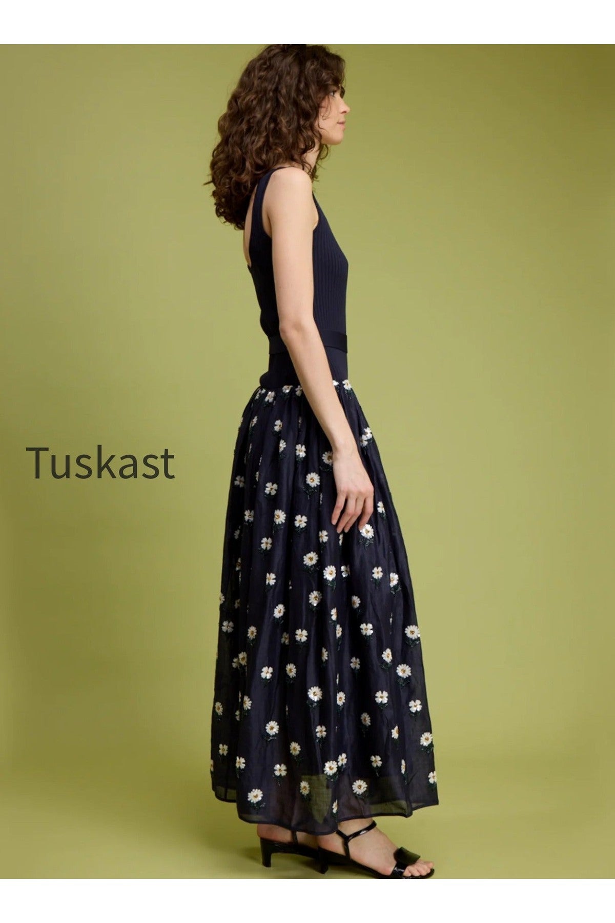 Beaded DAISY Maxi Dress