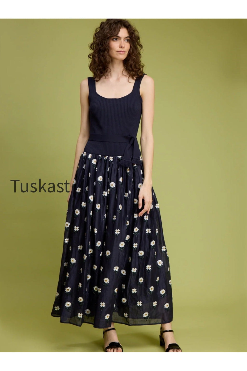 Beaded DAISY Maxi Dress