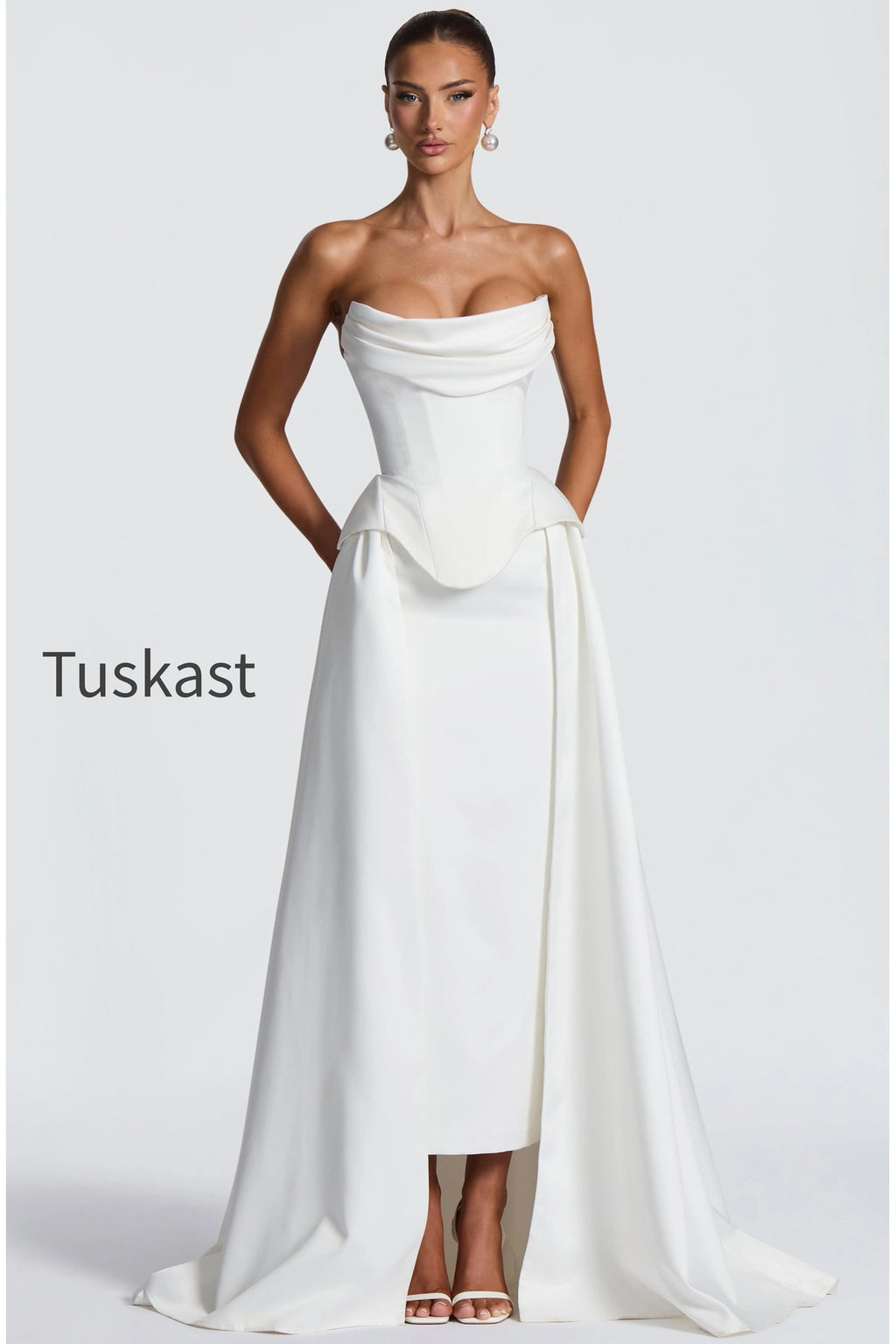 Neri Skirt Train - Ivory