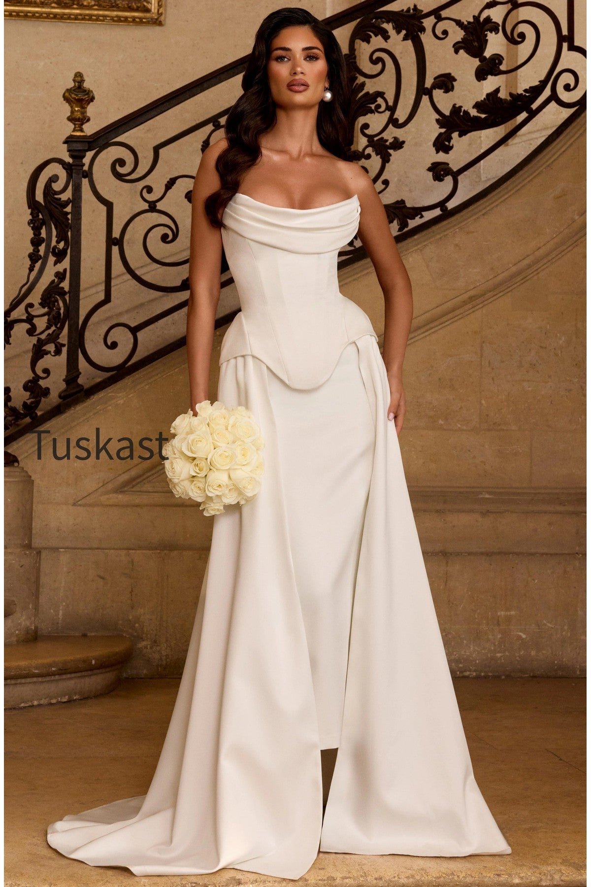 Neri Skirt Train - Ivory