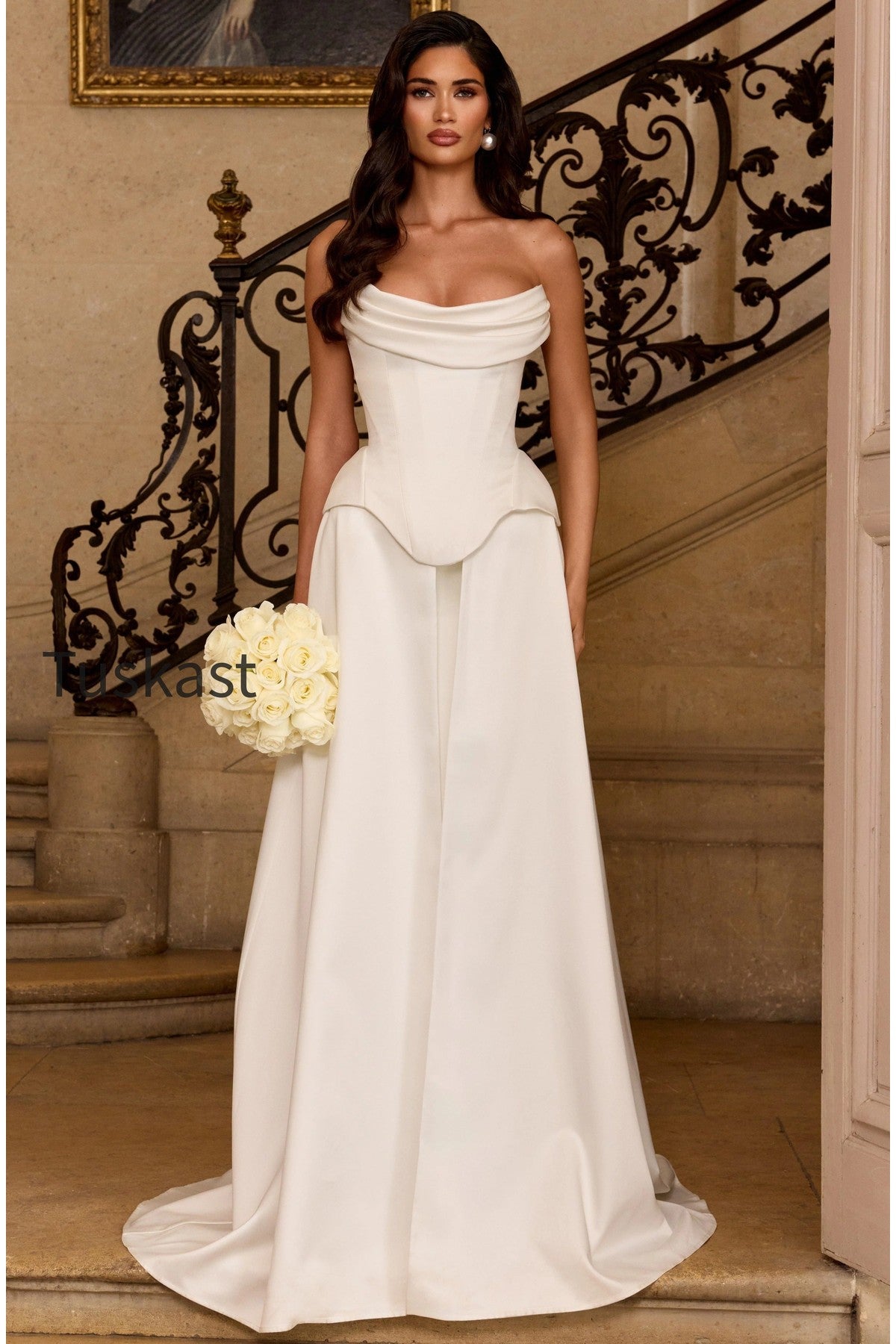Neri Skirt Train - Ivory