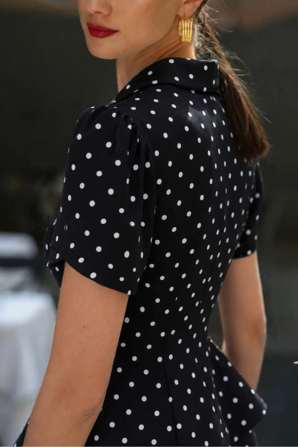 Andi Polka Dot Rayon Blouse