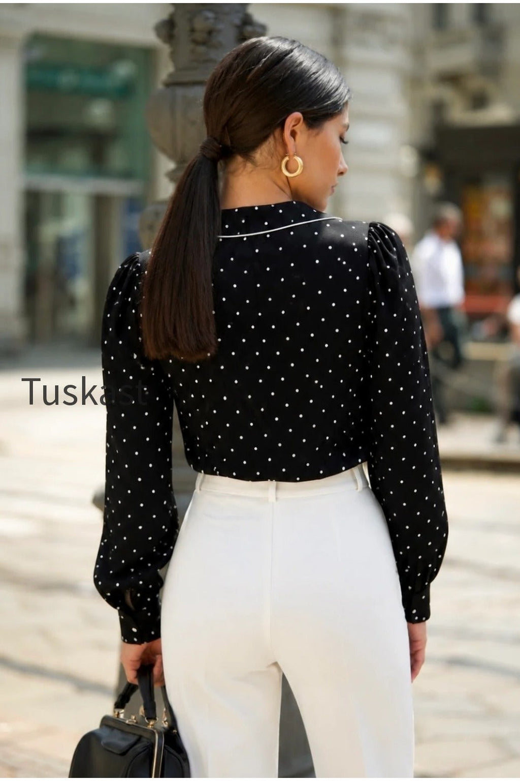 Laurent Polka Dot Blouse