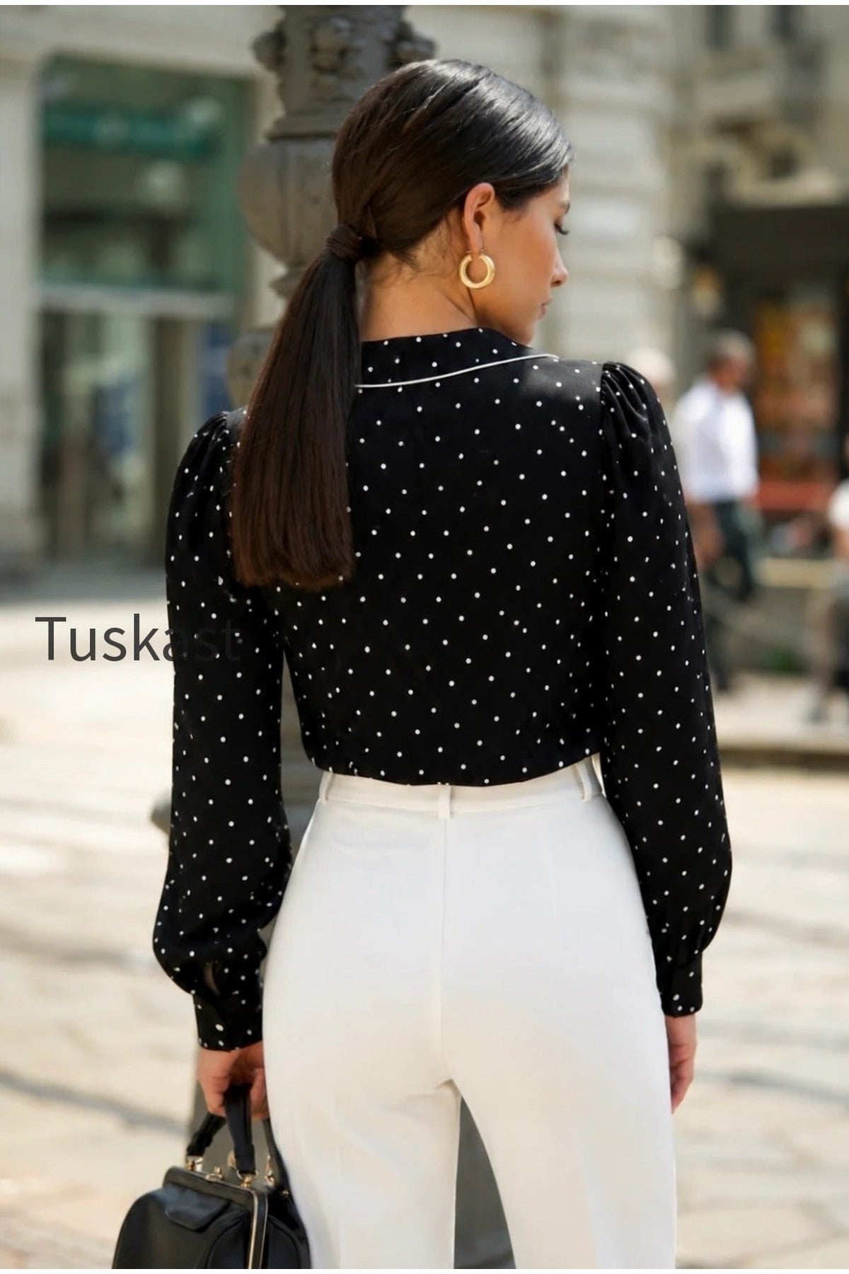 Laurent Polka Dot Blouse