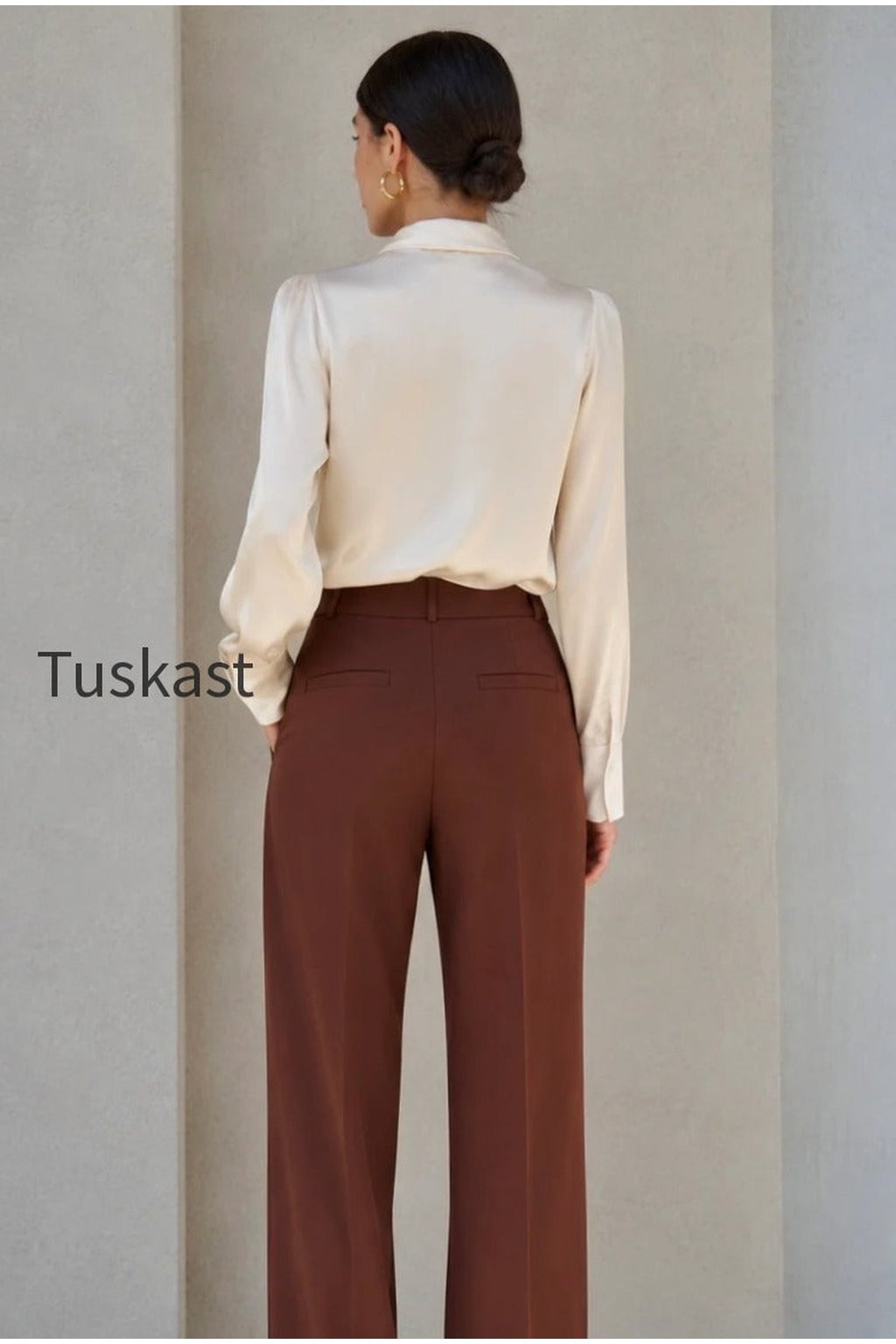 Lena Silk Bow Blouse